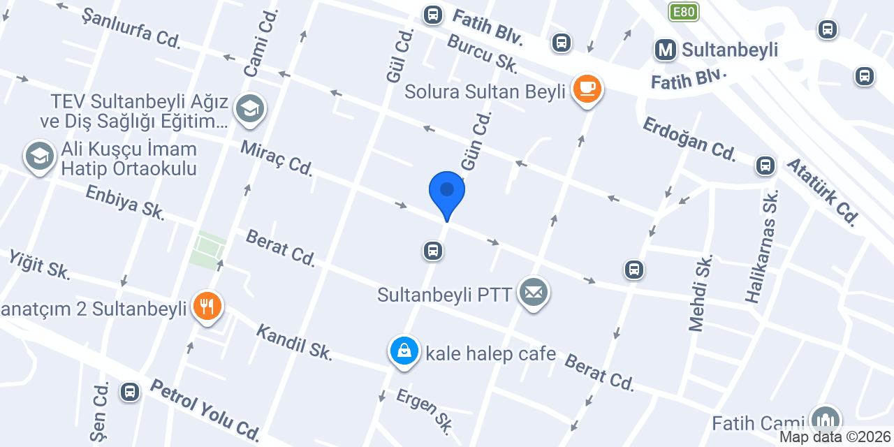 Sultanbeyli Uhuvvet Medresesi konumu