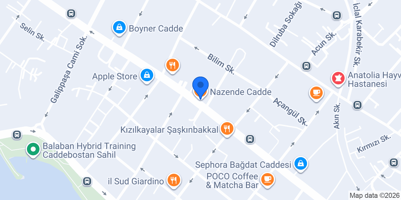 Nazende Cadde konumu