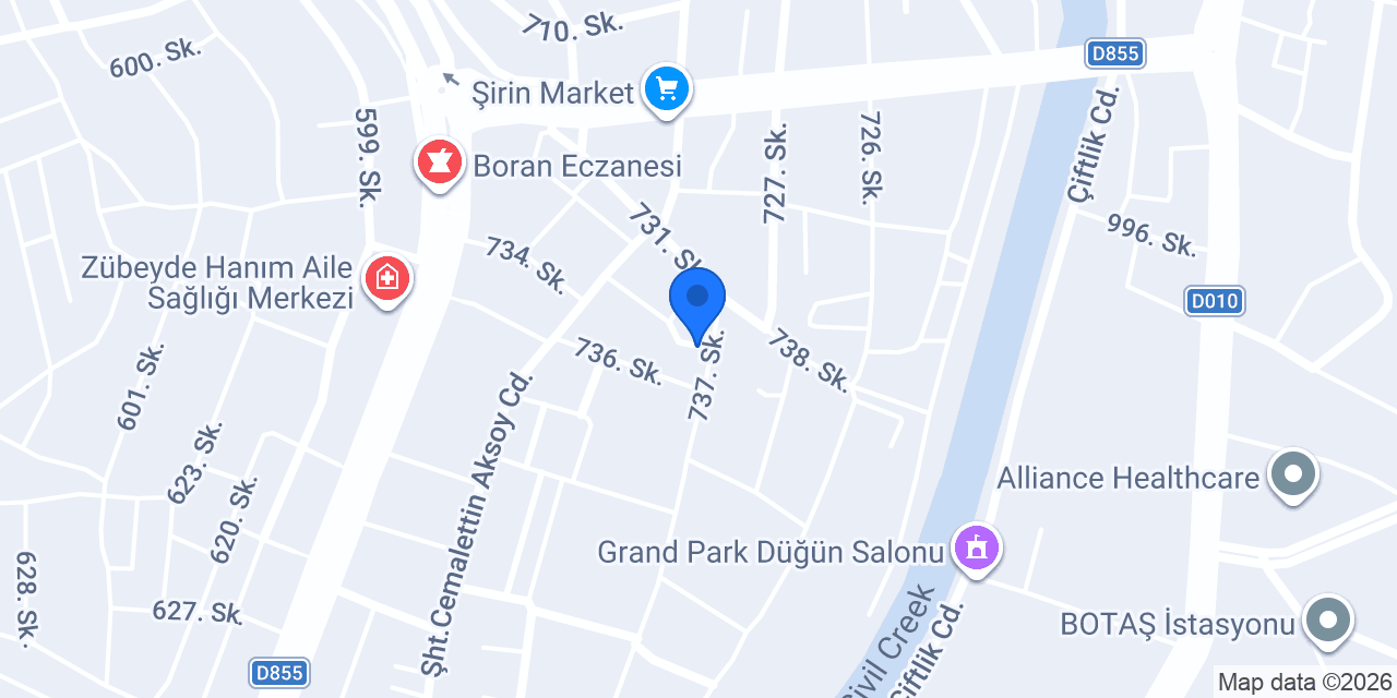 Başderi Atölyesi konumu