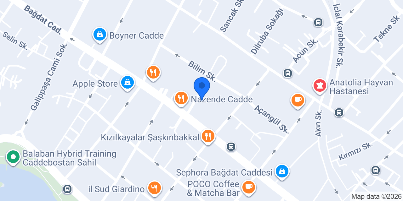 Pizza Locale Bagdat Cad. konumu