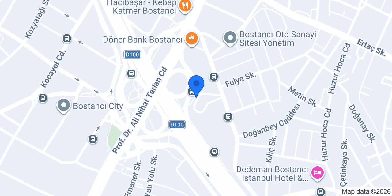Transpop Bostancı Depo konumu