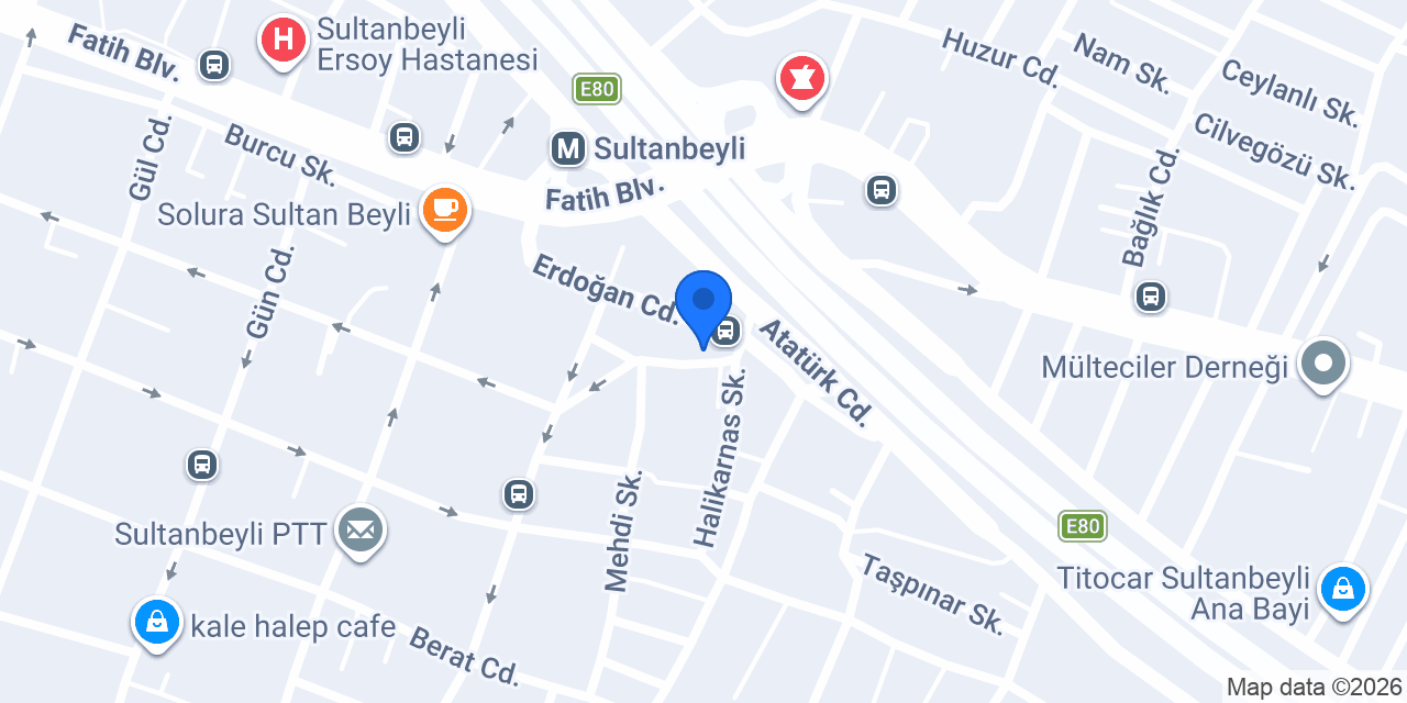 Sultanbeyli Serhat Rent A Car konumu