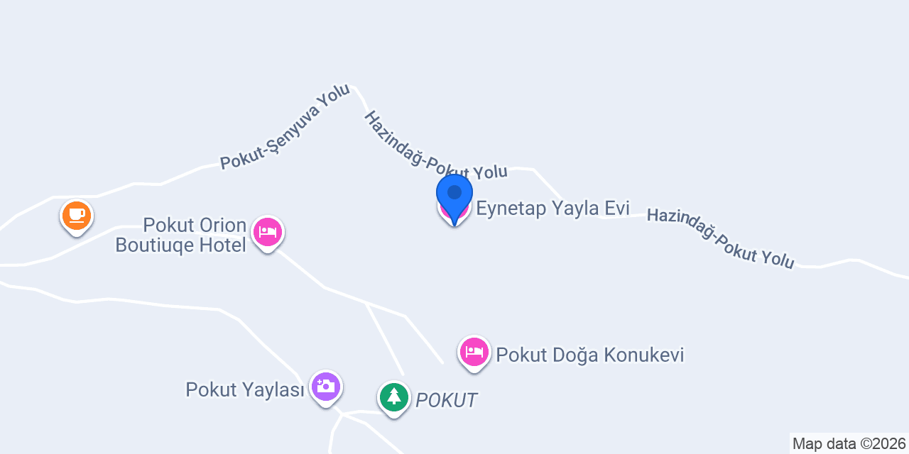 Eynetap Yayla Evi konumu