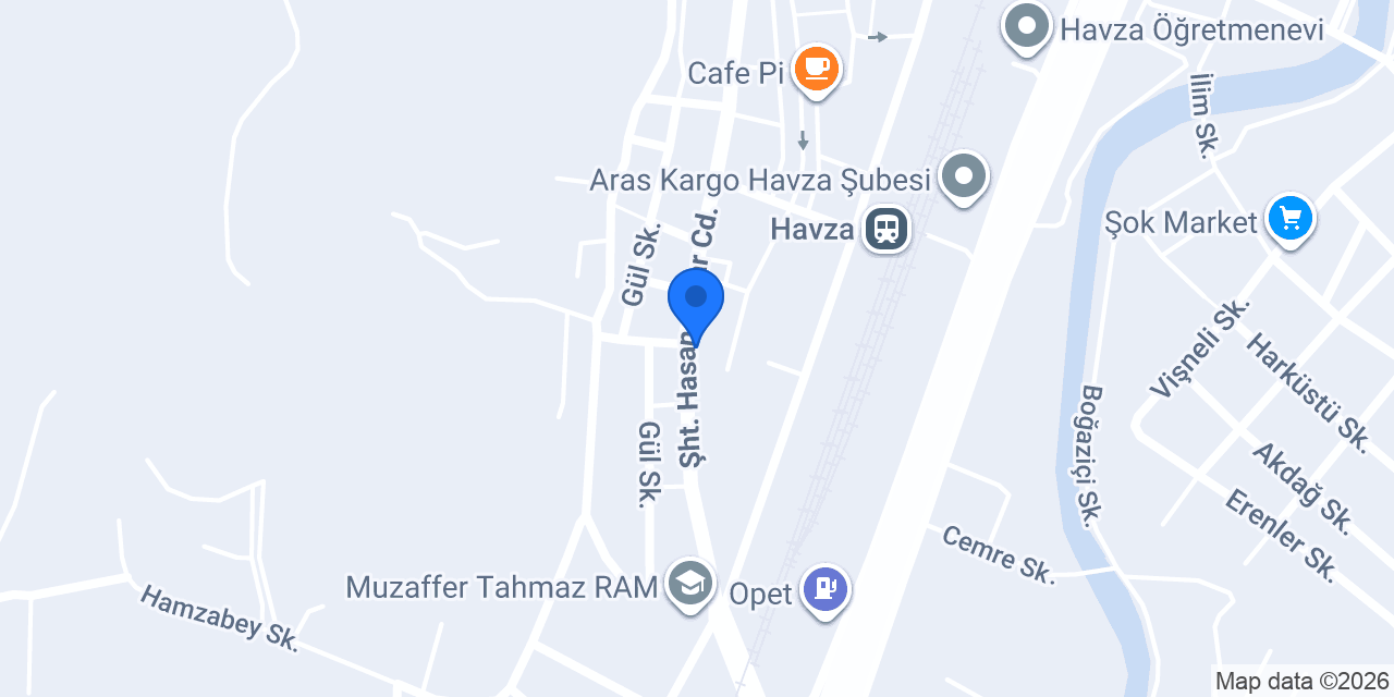 Özel Havza Sürücü Kursu konumu
