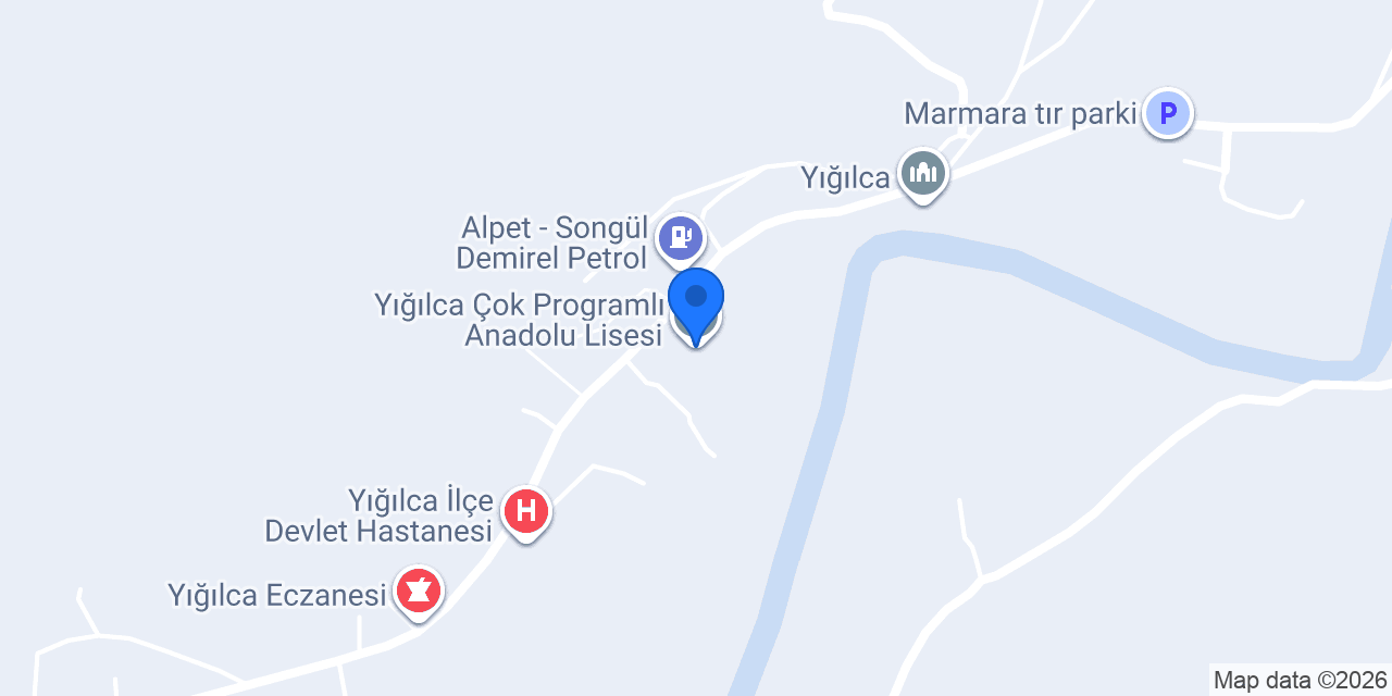 Yığılca Çok Programlı Anadolu Lisesi konumu