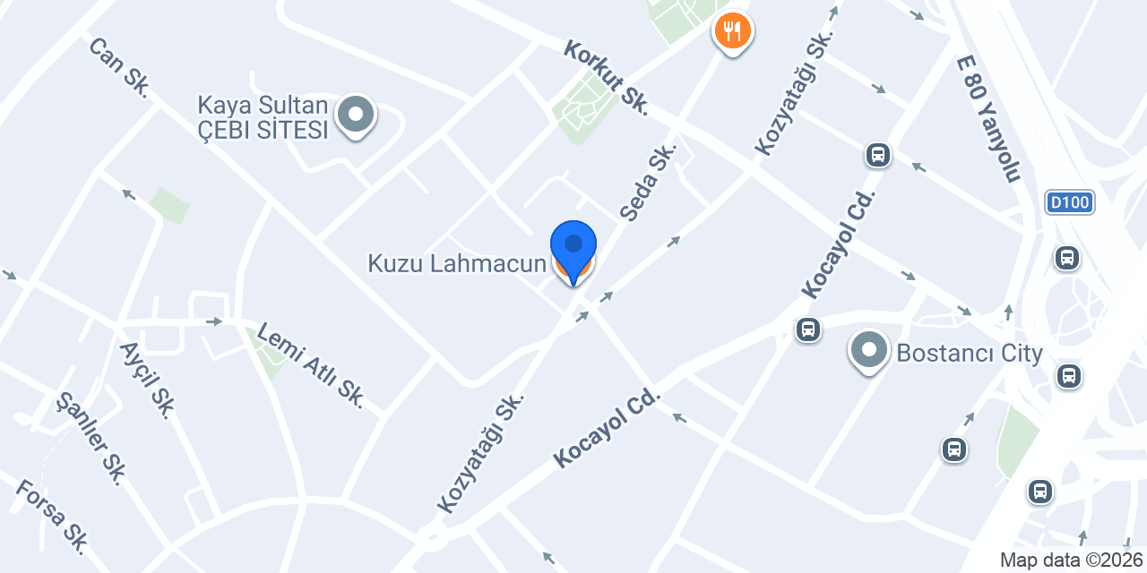 Kuzu Lahmacun konumu