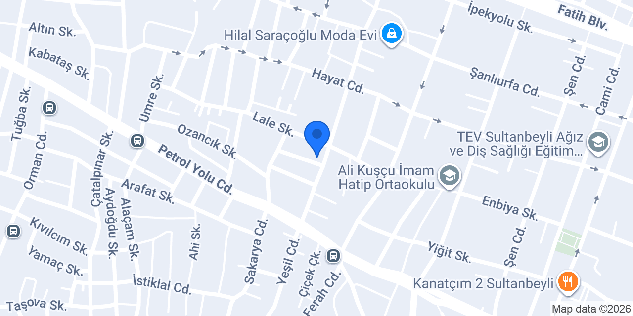 Özyapı Dekorasyon konumu