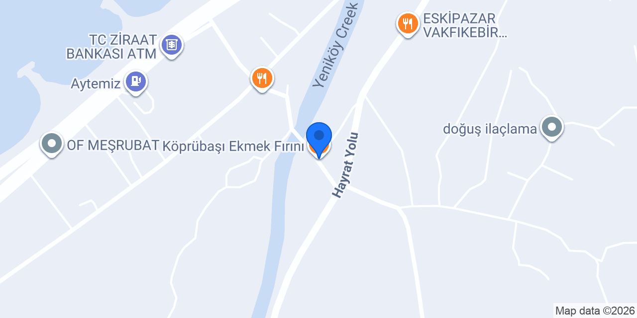 Köprübaşı Ekmek Fırını konumu