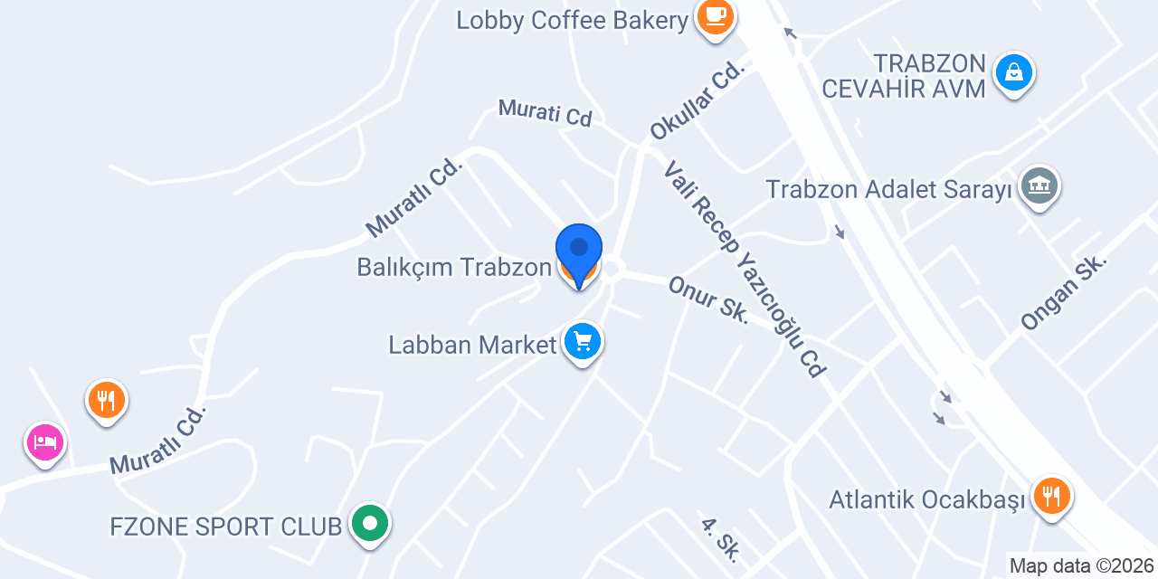 Balıkçım Trabzon konumu