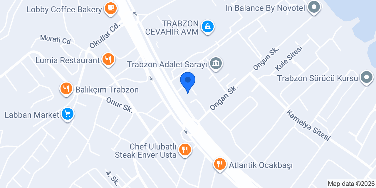 Aselia Hotel Trabzon konumu