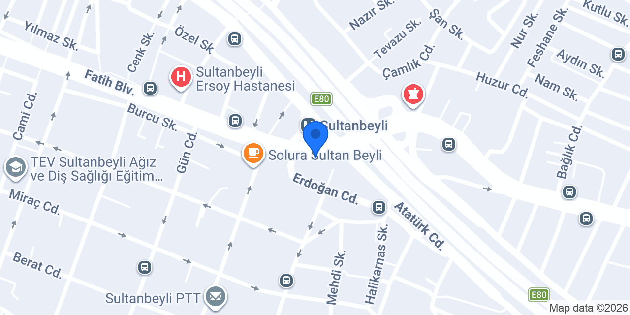 İSPARK Sultanbeyli Çeşme Taksi Durağı Otoparkı konumu