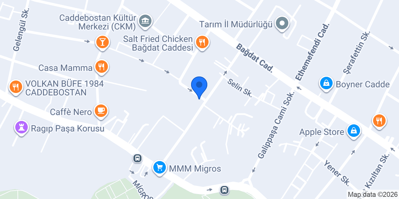 Beeves Burger & Diner Caddebostan konumu