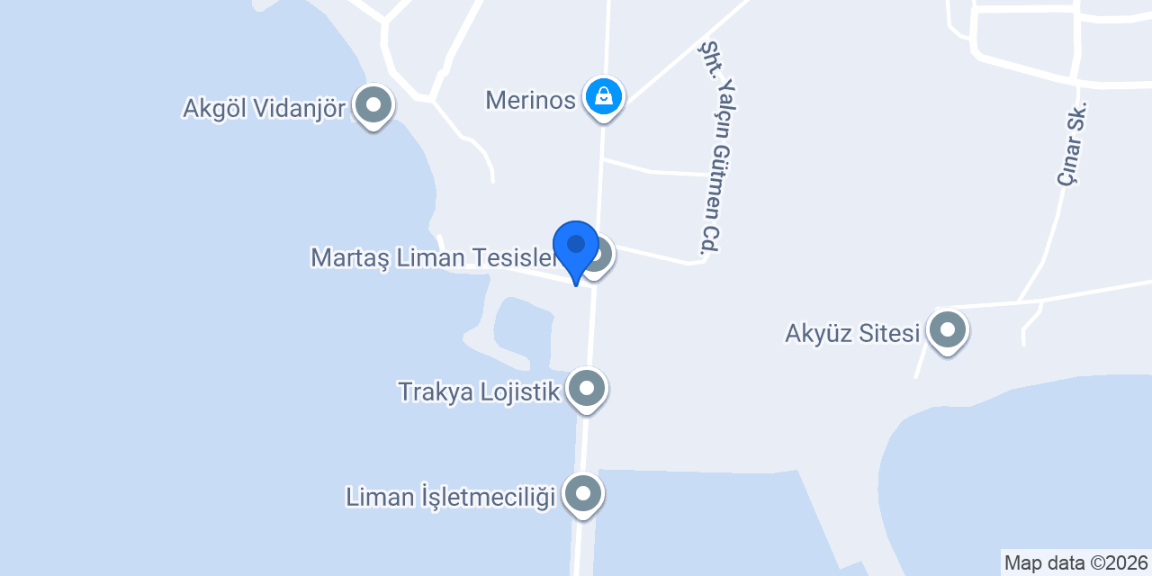 DFDS Tekirdağ-Martaş Limanı - Terminal & Acente konumu