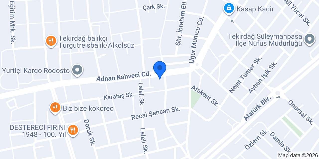DersEvi Kurs Merkezi 100.Yıl konumu