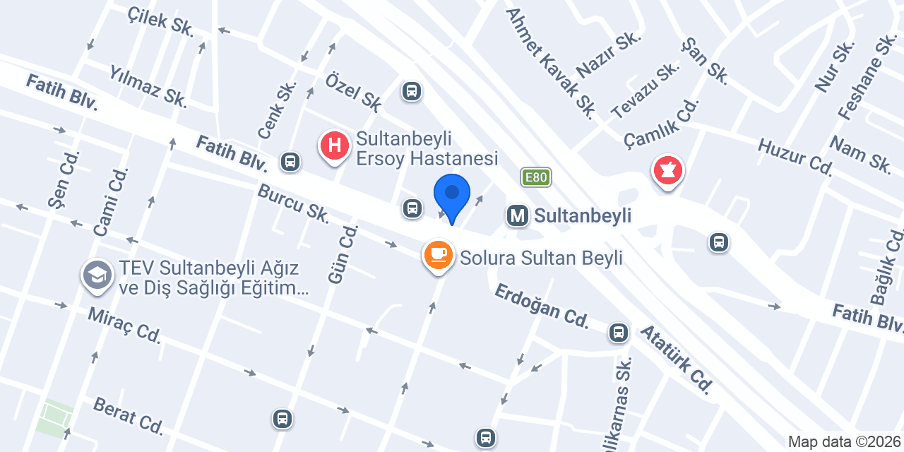 Bambi Yatak Sultanbeyli konumu