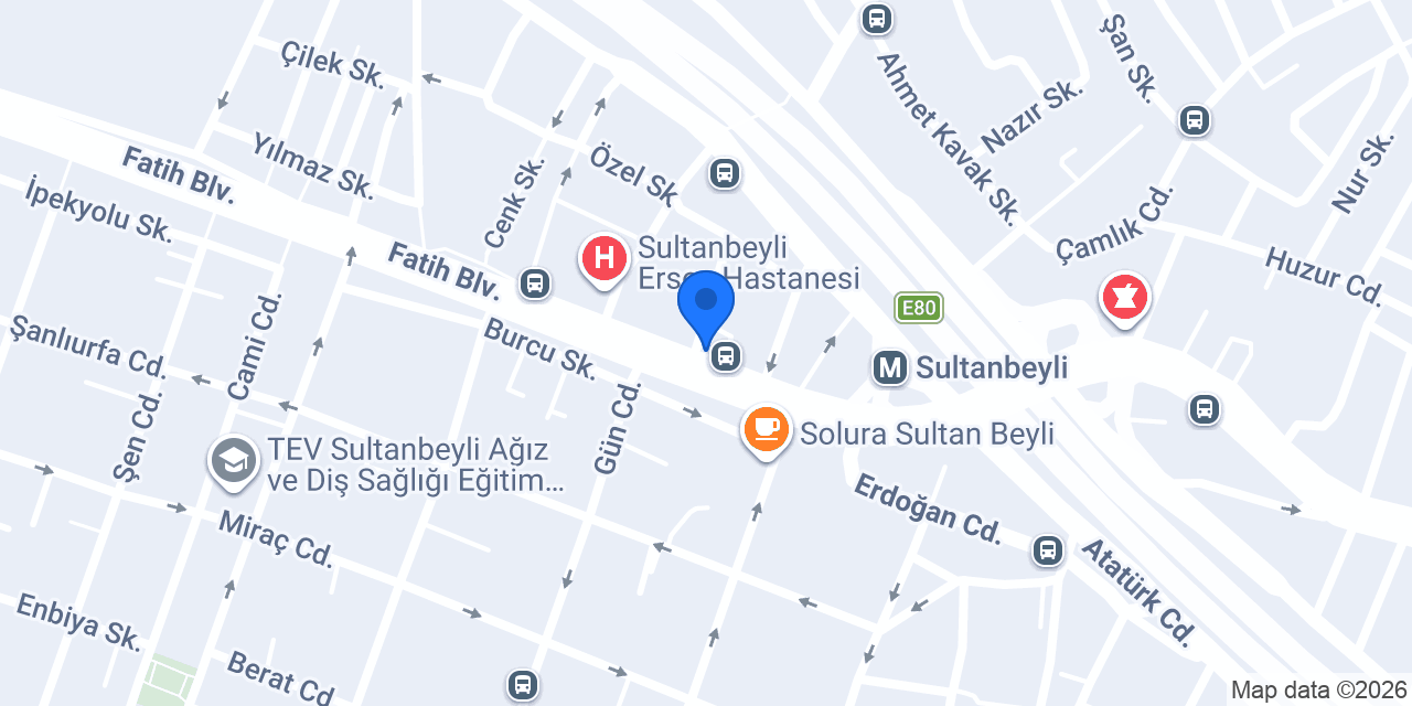 Türkiye Finans Sultanbeyli Şubesi konumu