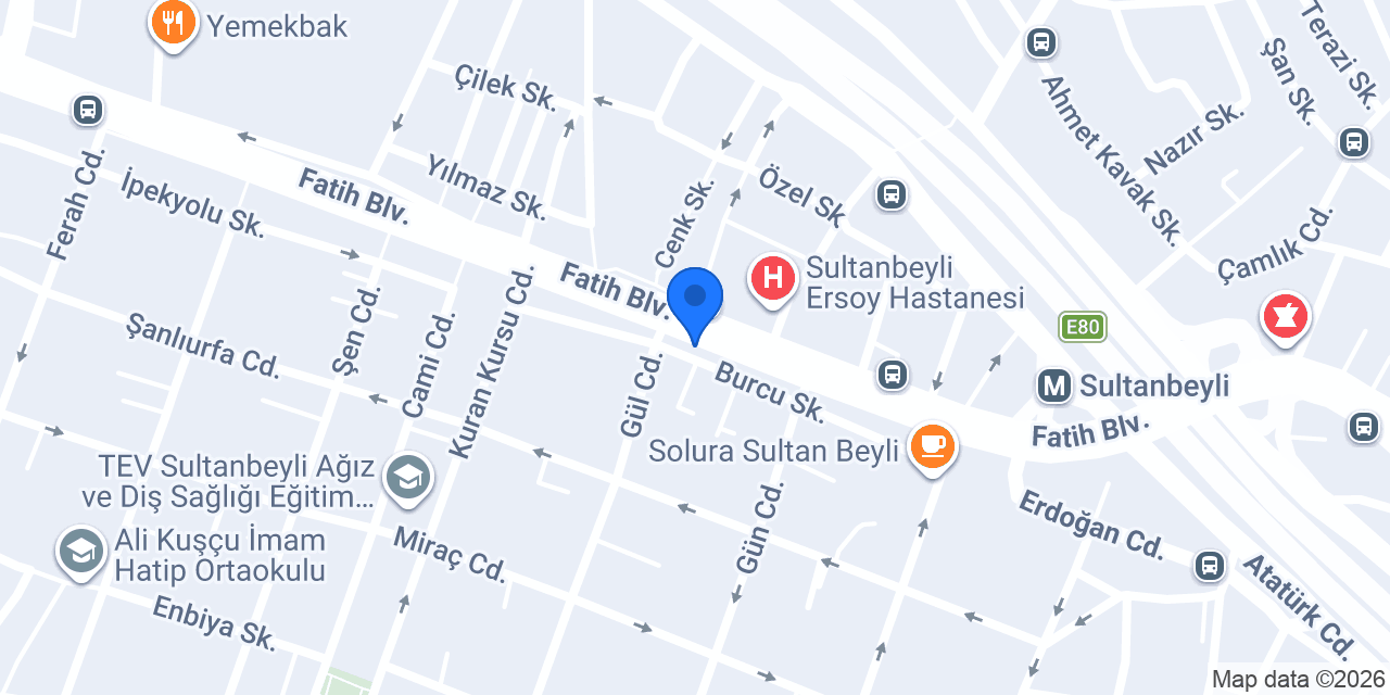 Güngör Optik konumu