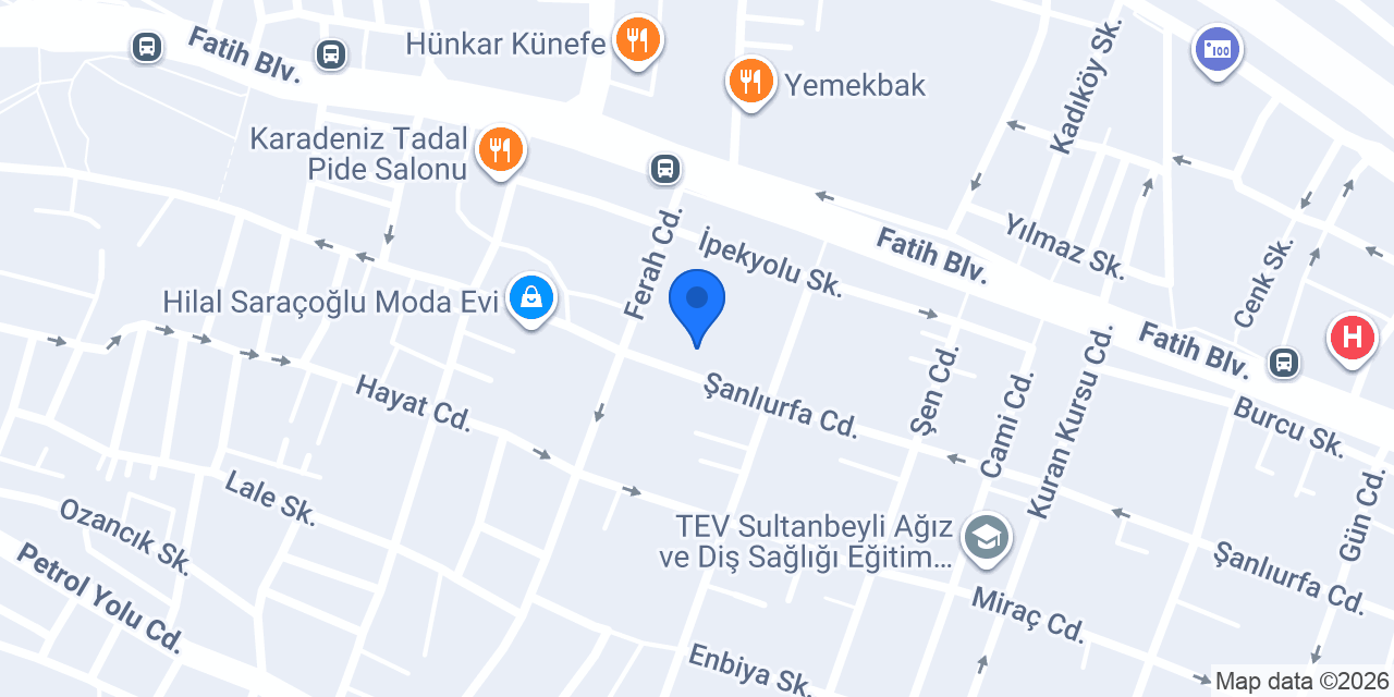 Nailoğulları Mobilya Sultanbeyli konumu