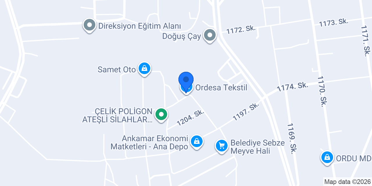 Ordesa Tekstil konumu