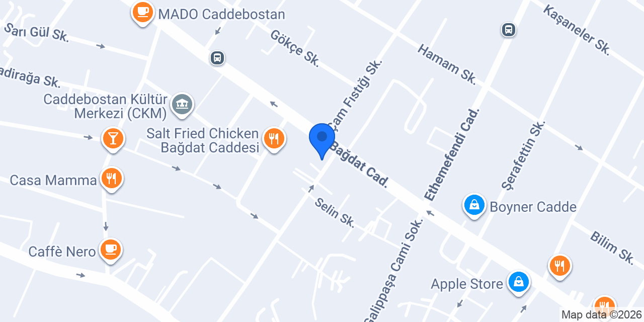 Dentgroup Bağdat Caddesi Diş Kliniği konumu