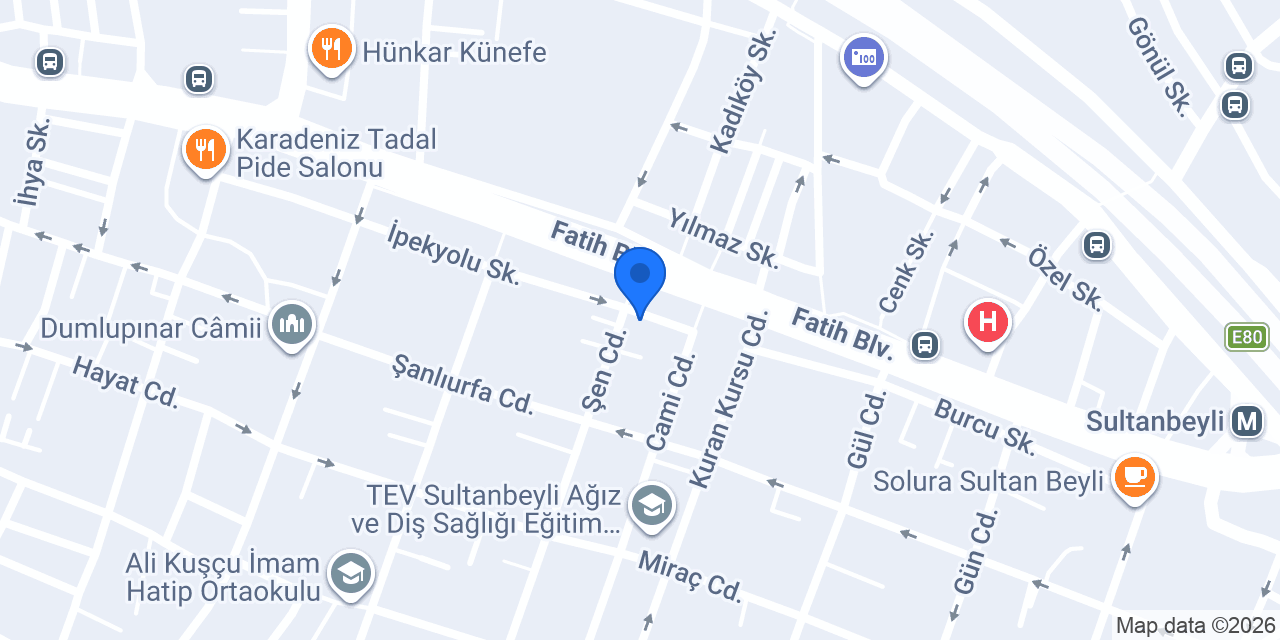 Anda Kitapevi Kırtasiye konumu