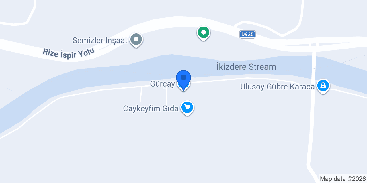 Gürçay konumu
