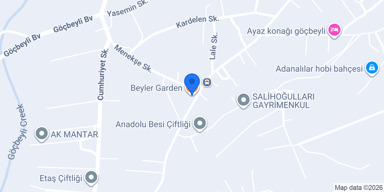 Beyler Garden konumu