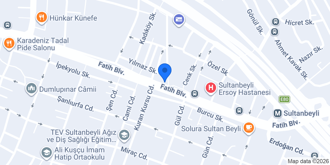 Erva Sarrafiye Sultanbeyli konumu