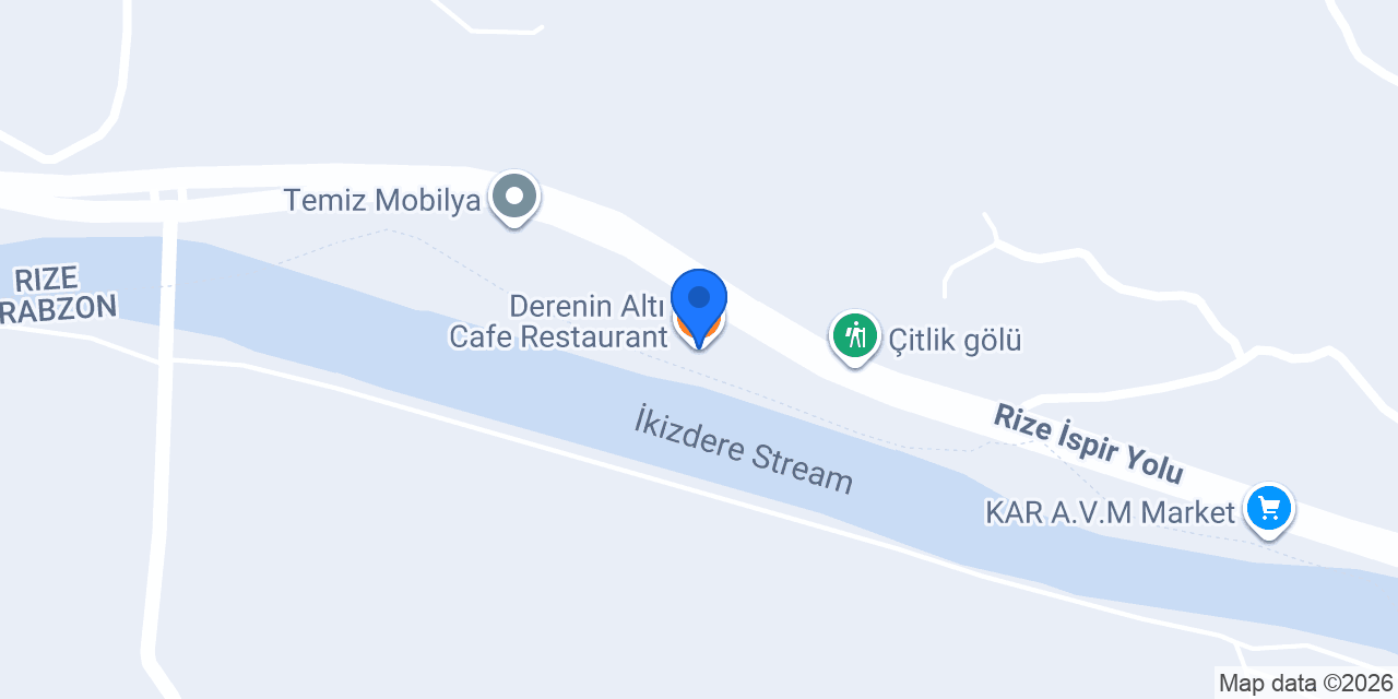 Derenin Altı Cafe Restaurant konumu