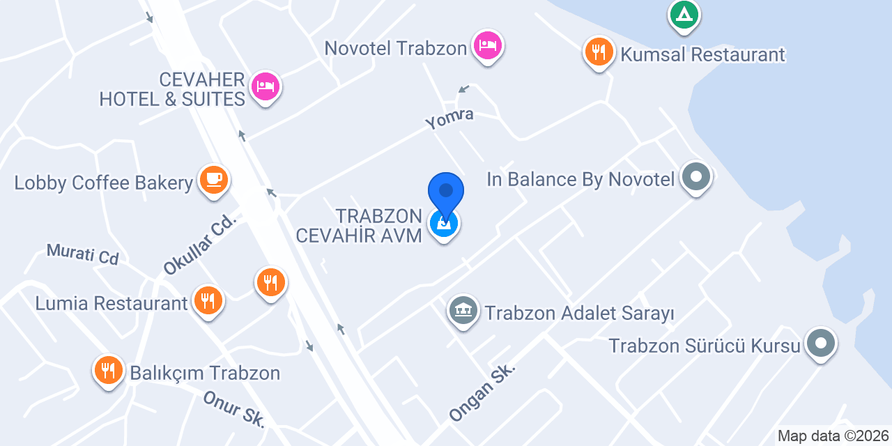 Cafe Crown Trabzon konumu
