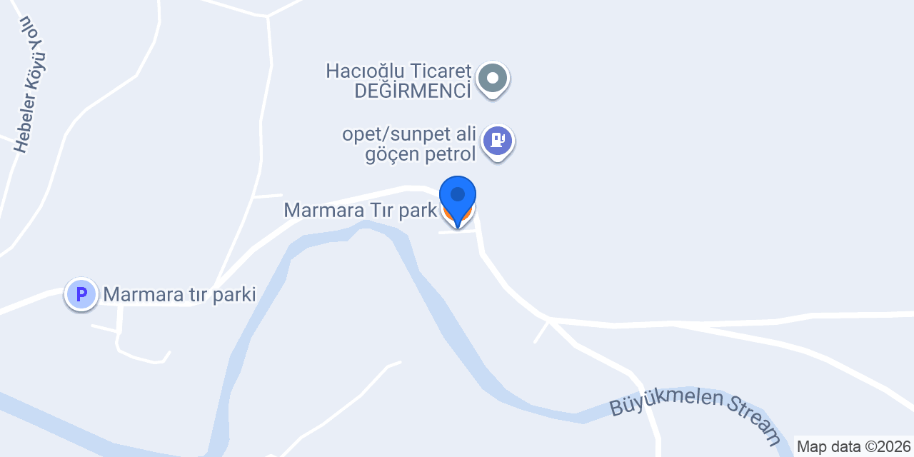 Marmara Tır park konumu