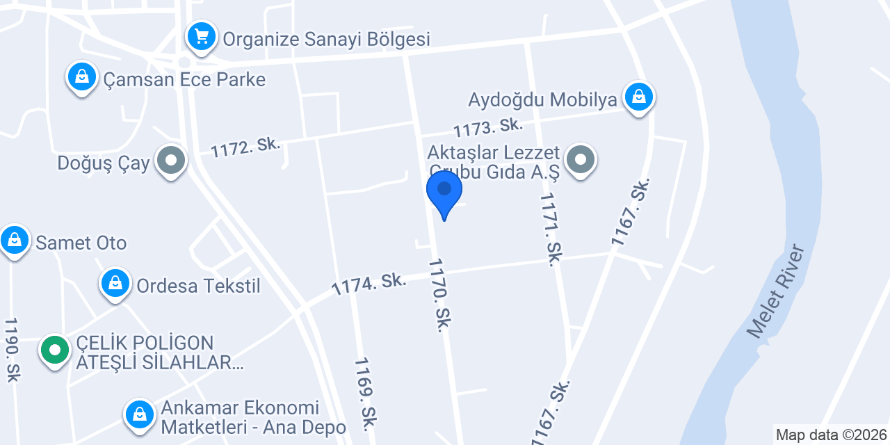 Yücel Ambalaj Ofset Matbaa konumu