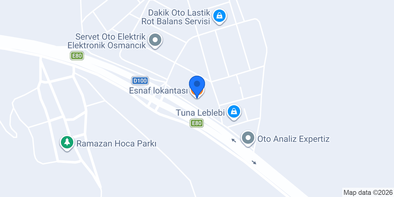Esnaf lokantası konumu