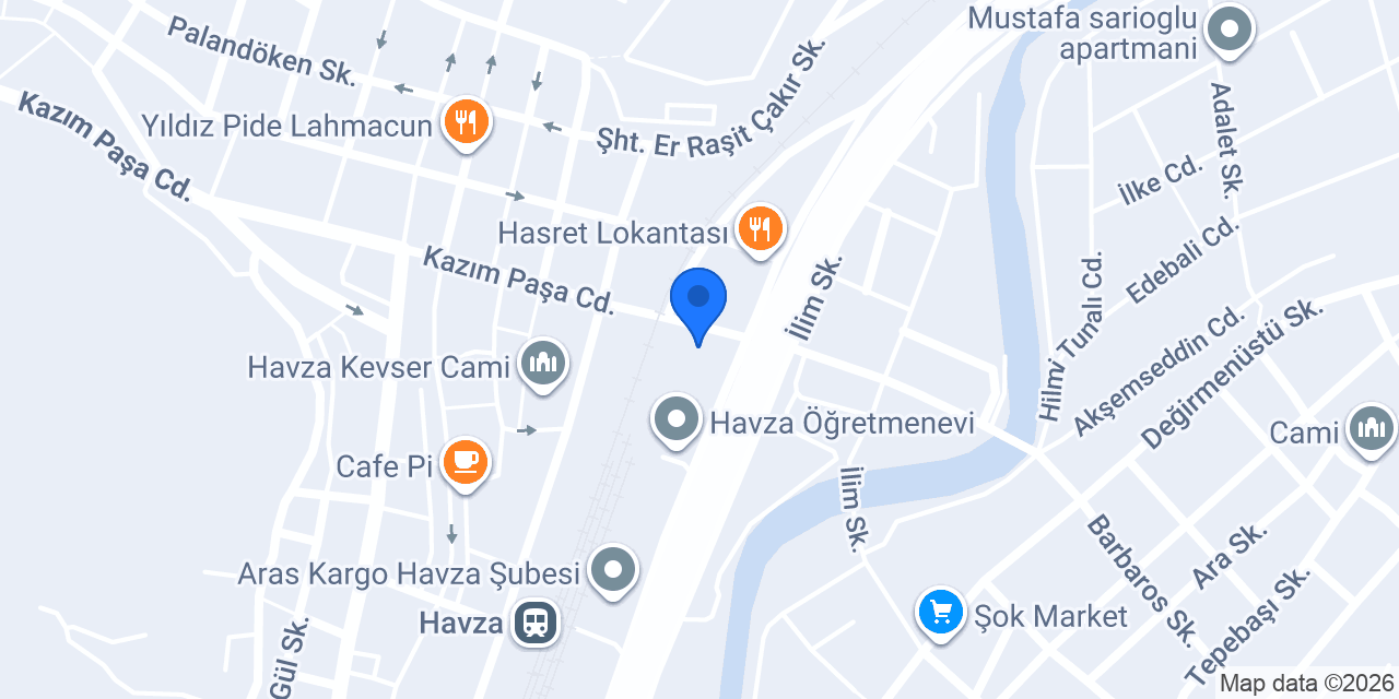 Havza İlçe Emniyet Müdürlüğü konumu