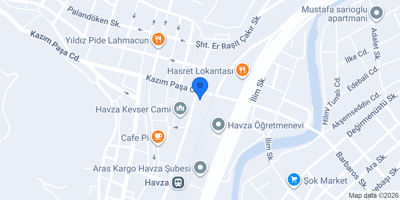 Bizim ekmek büfesi konumu