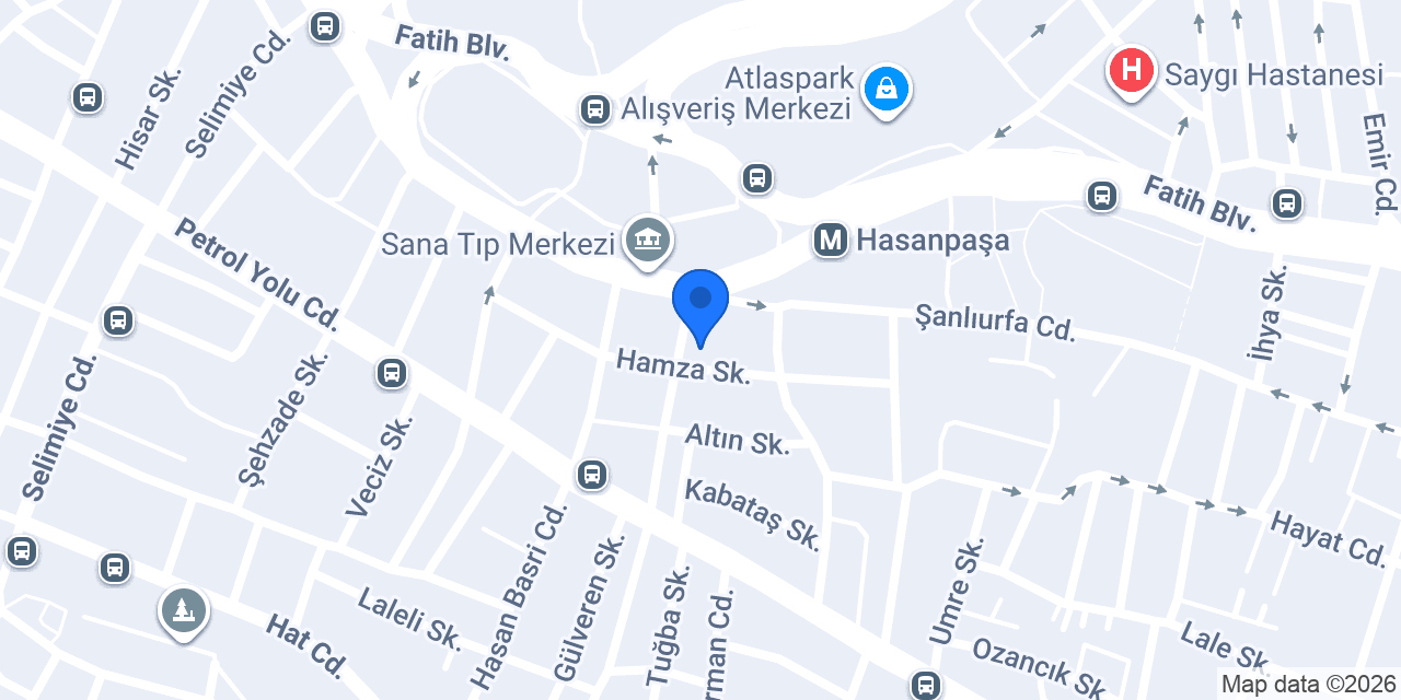 Stüdyo Asaf konumu