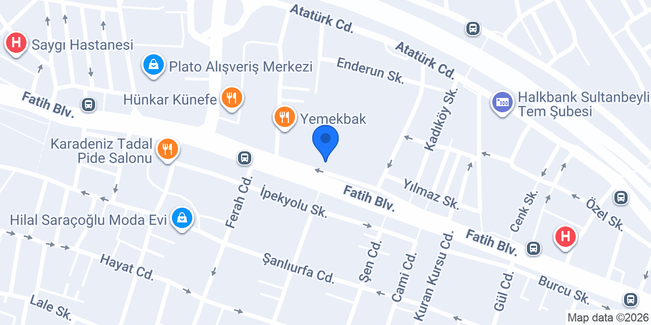 Modanisa Sultanbeyli Mağazası konumu