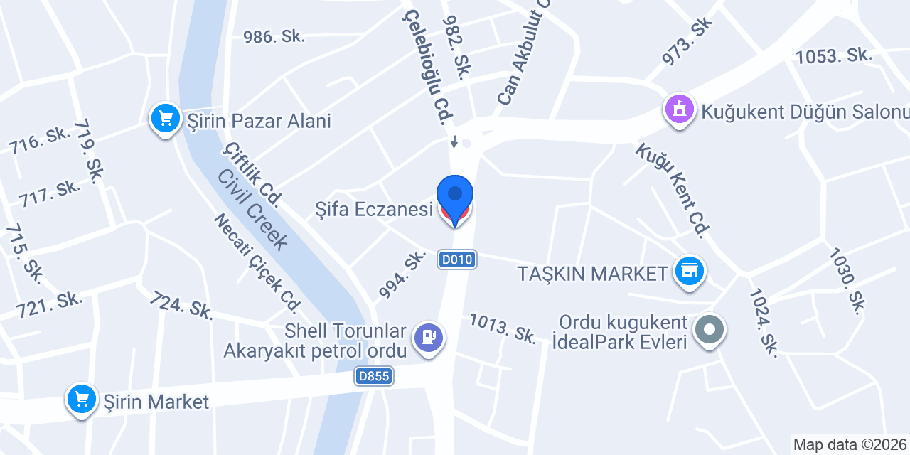 Şifa Eczanesi konumu