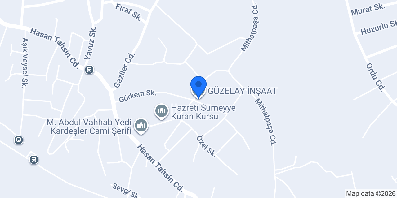 GÜZELAY İNŞAAT konumu