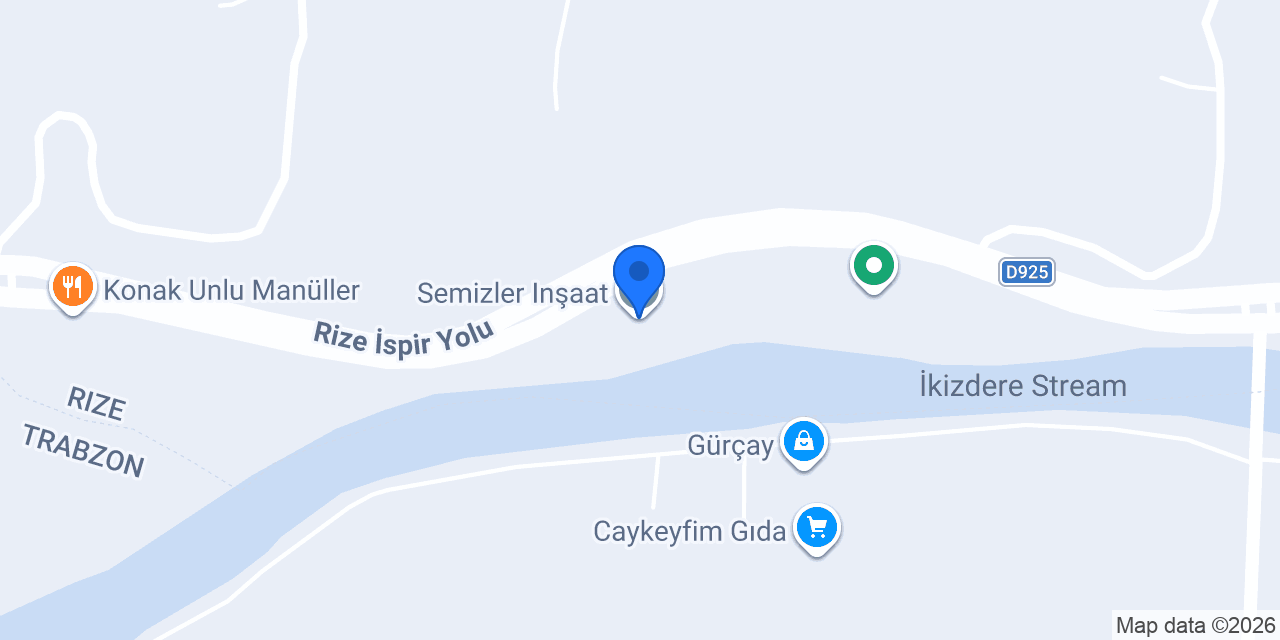 Semizler Inşaat konumu