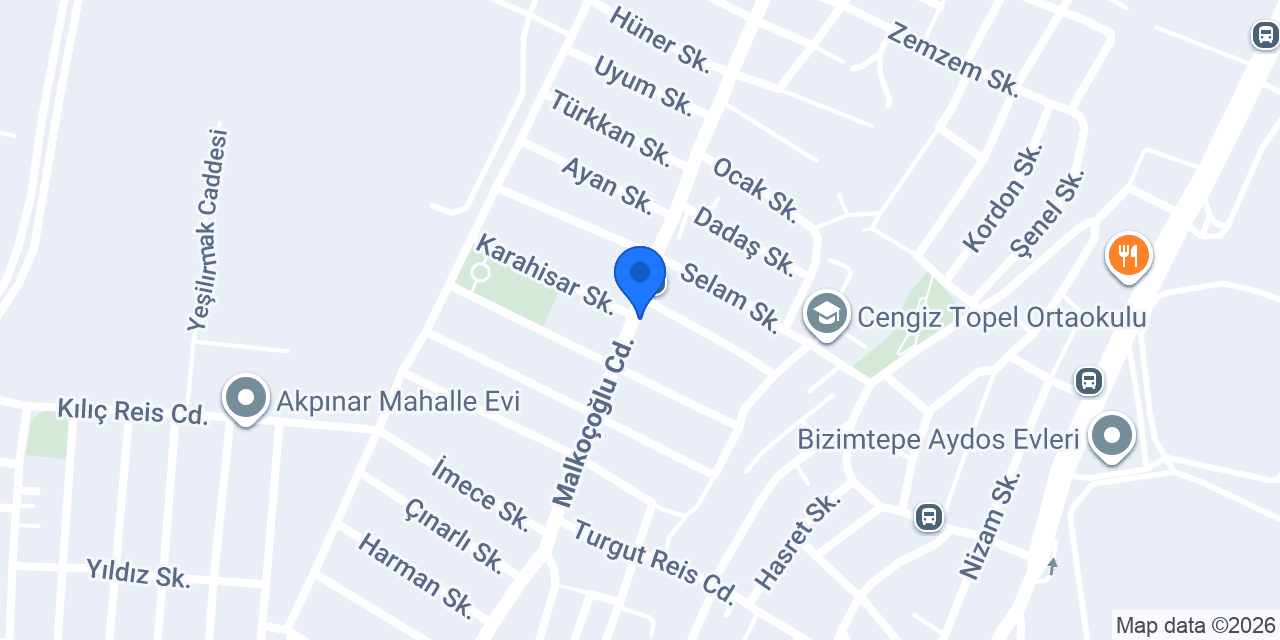 Hazan Dekorasyon konumu