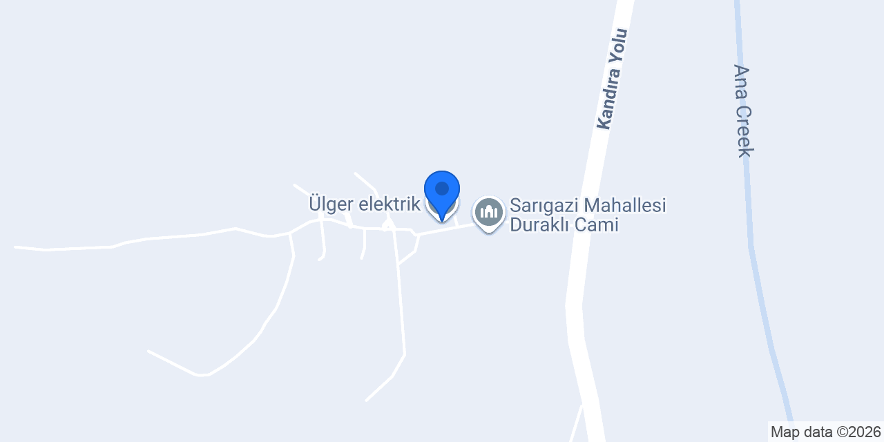 Ülger elektrik konumu