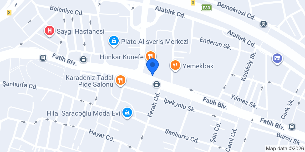 Akçay Hukuk Bürosu konumu