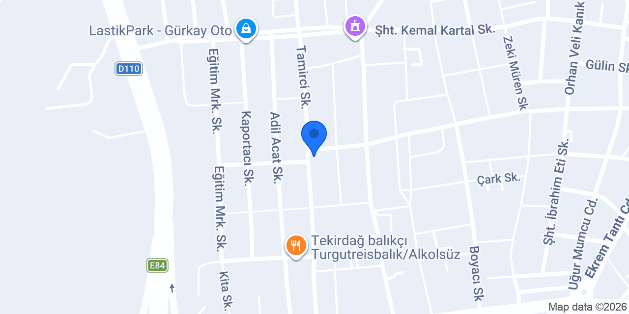 Tekirdağ Volkswagen konumu
