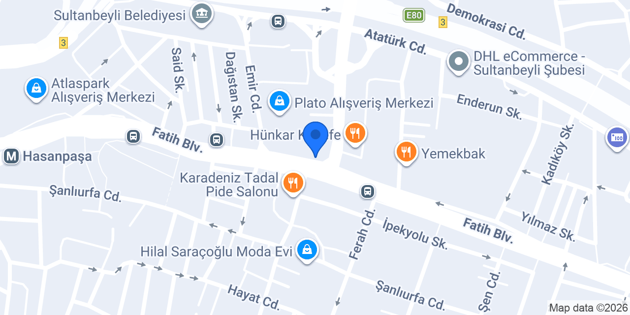 Yeşilçam Kahve Evi Sultanbeyli konumu