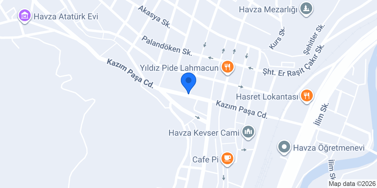 Havza Çörek Evi konumu