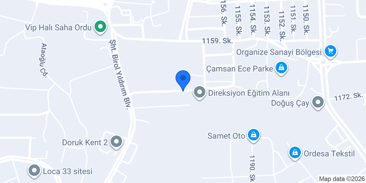Şehbal Ordu konumu