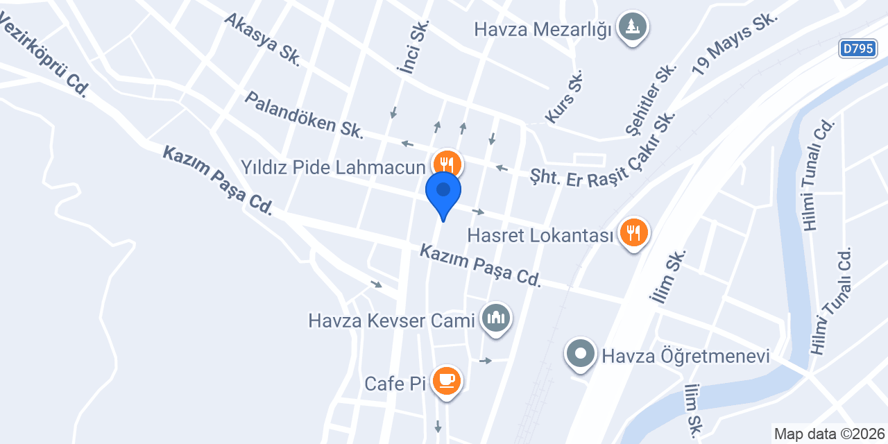 Bafra Pide Salonu konumu