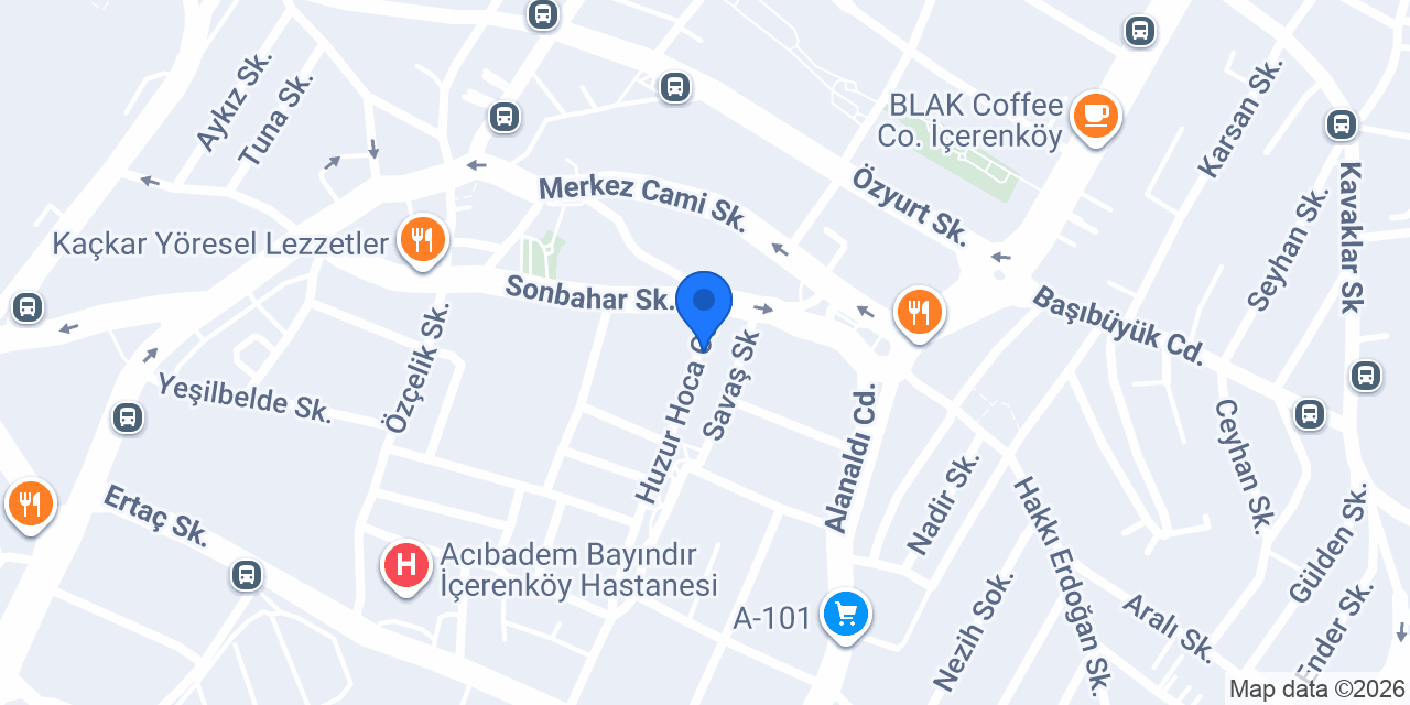 Güneş Oto Anahtar konumu