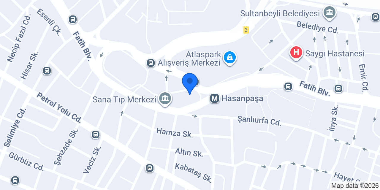 Salon Semazen Sultanbeyli konumu